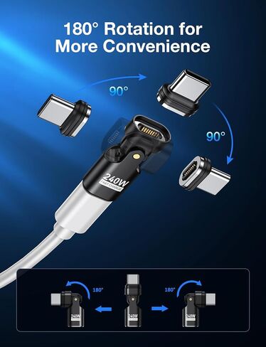 AUFU 240W 16PIN USB-C محول مغناطيسي 2-حزمة in Saudi Arabia