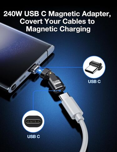 AUFU 240W 16PIN USB-C محول مغناطيسي 2-حزمة in Saudi Arabia