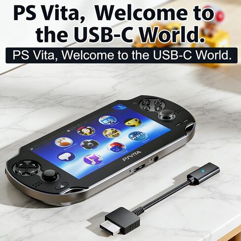 USB C Female Charging Adapter for PS Vita 1000, Plug and Play in Saudi Arabia