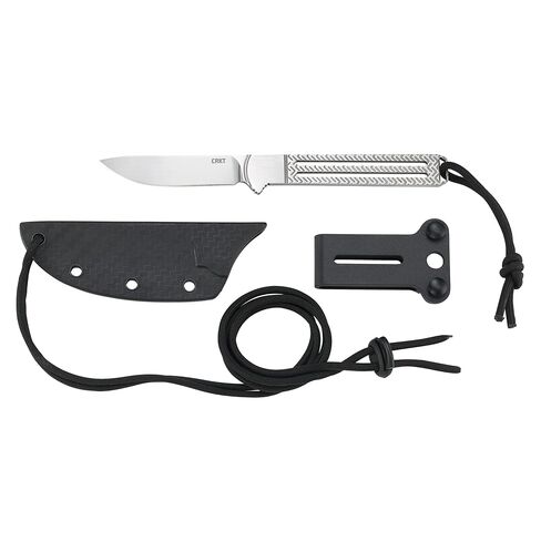CRKT Testy Outdoor Fixed Blade Knife with Sheath, Gray, 7524 in Saudi Arabia