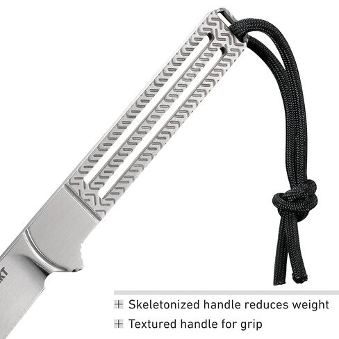 CRKT Testy Outdoor Fixed Blade Knife with Sheath, Gray, 7524 in Saudi Arabia