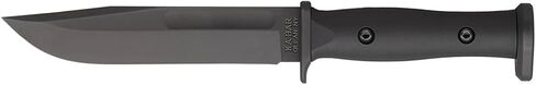 KA-BAR Slabby Fixed Blade Knife 6.86" Clip Point 1095 Cro-Van Black Blade Glass Reinforced Nylon (GRN) Handle Black in Saudi Arabia