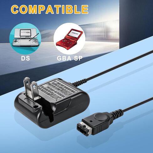 Charger for Gameboy Advance SP, AC Wall Adapter for Nintendo DS Console, USB Charging Cable for GBA SP Wall Travel Cord for Gaming Accessories in Saudi Arabia