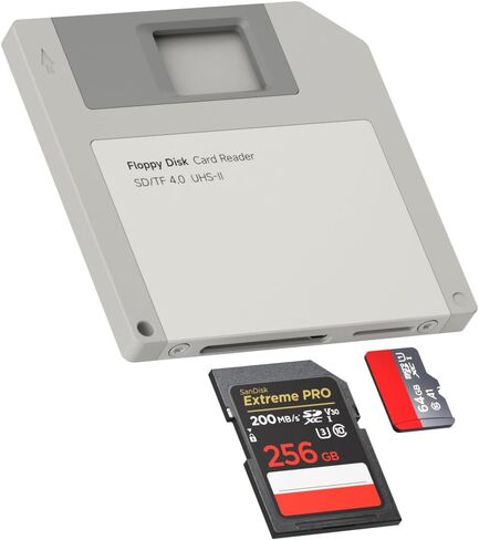 قارئ بطاقات Hagibis SD/Micro SD 4.0، قرص مرن عالي السرعة USB-C إلى محول الذاكرة Micro SD SDXC SDHC UHS-II مرن لهاتف iPhone 17 16 15 Pro Max، MacBook Pro، iPad، الكاميرا (رمادي مرن) in Saudi Arabia