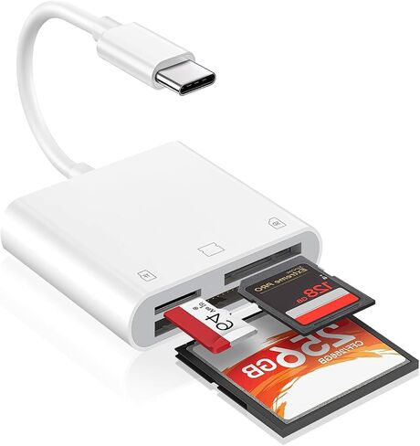 قارئ بطاقات SD USB C بفتحات مزدوجة، محول عارض كاميرا Trail in Saudi Arabia