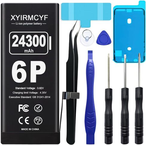 XYIRMCYF 24300mAh Super Capacity Battery Compatible with iPhone 11, 0 Cycle Li-Polymer Replacement Battery for iPhone 11, with Professional Repair Tool Kit in Saudi Arabia