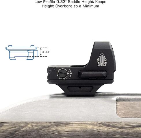 UTG Super Slim RDM20 Dovetail Mount, Low Profile, Black in Saudi Arabia