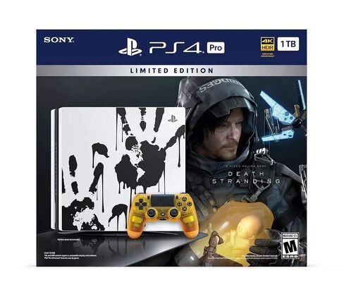 ترقية وحدة تخزين Sony PlayStation 4 Pro بسعة 1 تيرابايت SSD بإصدار محدود من وحدة التحكم Death Stranding + وحدة تحكم + حزمة ألعاب in Saudi Arabia