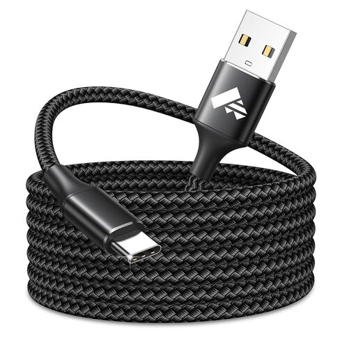 Aioneus USB C Cable 10 ft, Long USB A to C Cable 3A Fast Charging Cord, Android 5G Phone Charger Type-C for Samsung Galaxy S26 S25 S24 S23 A12 A13 A15 A16 A17 A21 A25 A36 A42 A52, iPhone 17 15 16, LG in Saudi Arabia