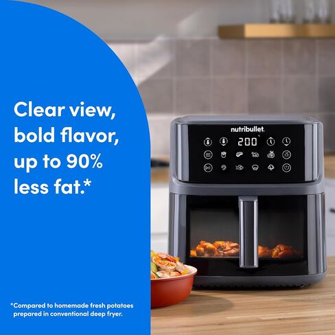 nutribullet CrispLite™ Vision Air Fryer, 8-Qt. PFAS-Free Ceramic in Saudi Arabia