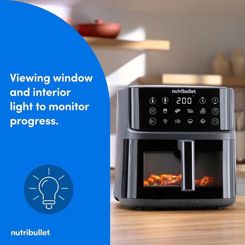 nutribullet CrispLite™ Vision Air Fryer, 8-Qt. PFAS-Free Ceramic in Saudi Arabia