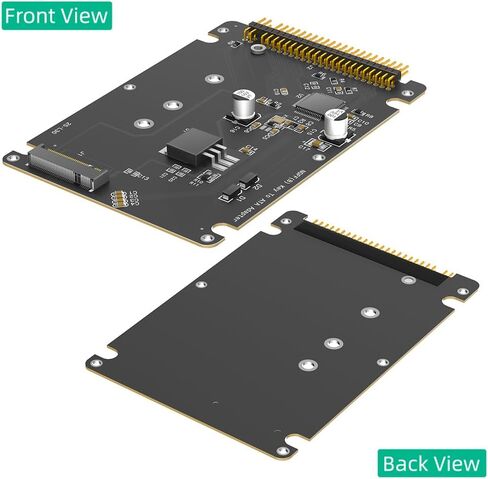M.2 NGFF Key B SATA SSD to IDE ATA 44 Pin Adapter, Support 2230/2242/2260/2280,(Black) in Saudi Arabia