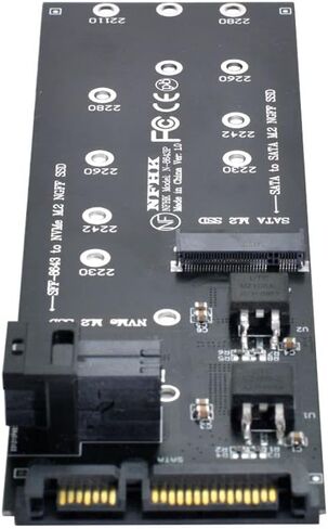محول بطاقة توسيع chenyang M.2 NGFF إلى SATA وNVME PCIe SSD إلى SFF-8643 للوحة الرئيسية (لا يعمل NVME SSD إلى SATA) in Saudi Arabia
