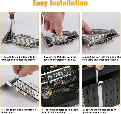 M.2 NVMe SSD to PCIe X16/X8/X4/X1 Adapter Card, PCIe to M.2 in Saudi Arabia