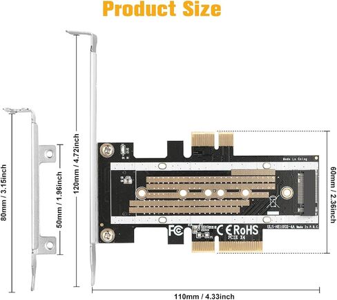 M.2 NVMe SSD to PCIe X16/X8/X4/X1 Adapter Card, PCIe to M.2 in Saudi Arabia