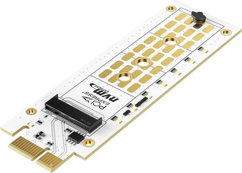 MAIWO PCIe x1 to M.2 NVMe SSD Adapter Card, Expansion Card for M.2 NVMe M-Key 2230/2242/2260/2280 SSD, Compatible with PCIe X4/X8/X16, Up to 16Gbps, Not for SATA in Saudi Arabia