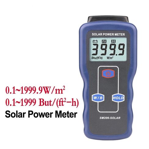 Solar Power Meter Light Intensity Tester for Solar Radiation and Glass in Saudi Arabia