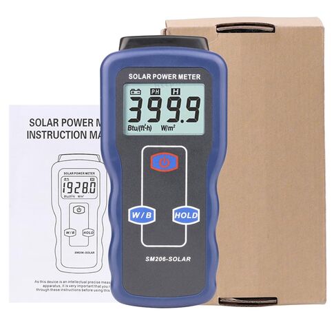 Solar Power Meter Light Intensity Tester for Solar Radiation and Glass in Saudi Arabia