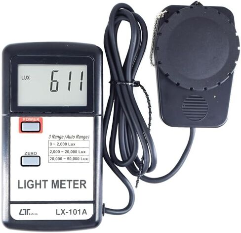 Digital Lux Meter (Range: 50,000 Lux) for Auditoriums, Theatres, Stadiums, Amphitheatre, OT Rooms Alongwith Factory Calibration Certificate Model: LX-101A in Saudi Arabia