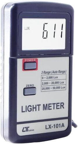 Digital Lux Meter (Range: 50,000 Lux) for Auditoriums, Theatres, Stadiums, Amphitheatre, OT Rooms Alongwith Factory Calibration Certificate Model: LX-101A in Saudi Arabia