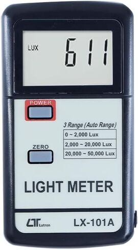 Digital Lux Meter (Range: 50,000 Lux) for Auditoriums, Theatres, Stadiums, Amphitheatre, OT Rooms Alongwith Factory Calibration Certificate Model: LX-101A in Saudi Arabia