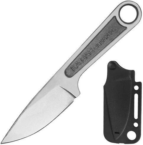 Stainless Steel Knife with Black Sheath, 18.5cm Fixed Blade, Durable Utility Tool for Camping, Hiking & Hunting, EDC Utility Tool in Saudi Arabia