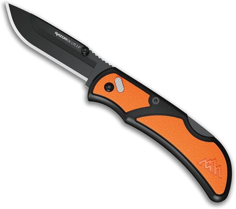 OUTDOOR EDGE Razor EDC Lite Folding Pocket Knife with Clip | Compact 2.5" Replaceable Blade Knife with RazorSafe Blades | Perfect Small Blade for Men, Women, Work & Camping (Green, 2 Black Blades) in Saudi Arabia