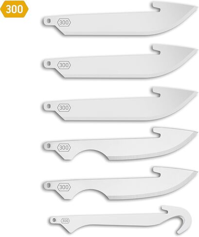 OUTDOOR EDGE 3.0" Orange RazorLite EDC Knife | Pocket Knife with Replaceable Blades and Clip | The Perfect Hunting Knife for Skinning Deer | With 3.0" RazorSafe Replacement Combo Blade Pack, 6-Pieces in Saudi Arabia