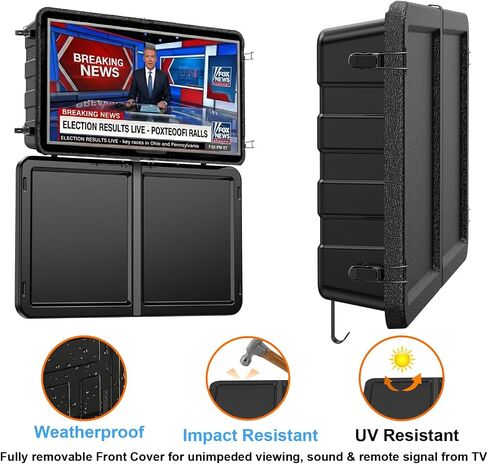 Regetek Outdoor TV Enclosure for 32-45 Inch TV,Weatherproof Hard TV Cover in Saudi Arabia