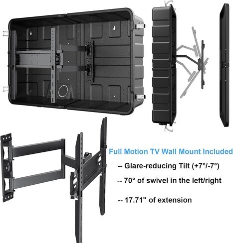 Regetek Outdoor TV Enclosure for 32-45 Inch TV,Weatherproof Hard TV Cover in Saudi Arabia
