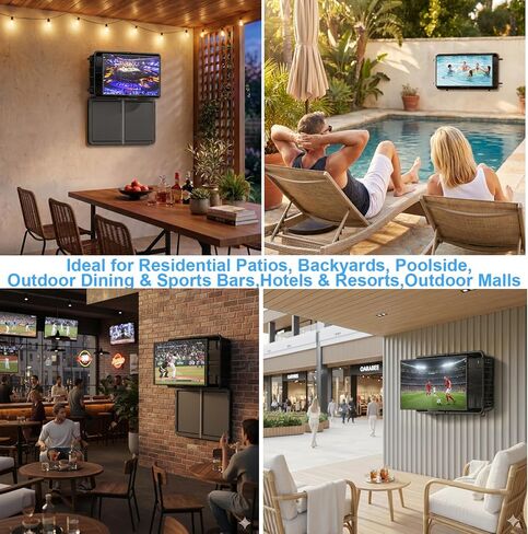 Regetek Outdoor TV Enclosure for 32-45 Inch TV,Weatherproof Hard TV Cover in Saudi Arabia