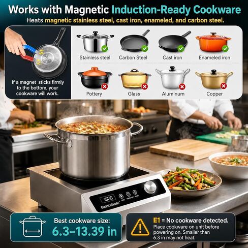1800W Commercial Induction Cooktop, 120V Large Induction Burner in Saudi Arabia