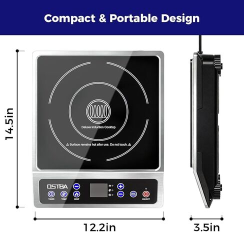 OSTBA Portable Induction Cooktop 1800W, Countertop Induction Burner in Kuwait