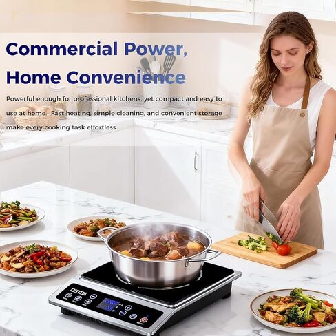 OSTBA Portable Induction Cooktop 1800W, Countertop Induction Burner in Kuwait