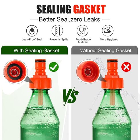 FERRODAY 6-Pack Rubber Gaskets for Carbonation Cap, Flat Smooth Cap Washer in Kuwait