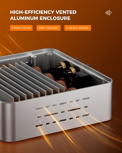 Qlearsoul HiCore H2 Bluetooth 5.4 Hi-Fi Stereo Amplifier — TI TPA3255 Class D, 100W x2 (@4Ω) Rated Output, Anti-Hijack BT Mode, RCA/AUX/BT 3-Input Hub for Passive Speakers, Includes 30V/5A Adapter in Saudi Arabia