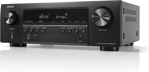 Denon AVR-S570BT (2022 Model) 5.2 Channel AV Receiver - 8K Ultra HD Audio & Video, Enhanced Gaming Experience, Wireless Streaming via Built-in Bluetooth, (4) 8K HDMI Inputs, Supports eARC (Renewed) in Saudi Arabia