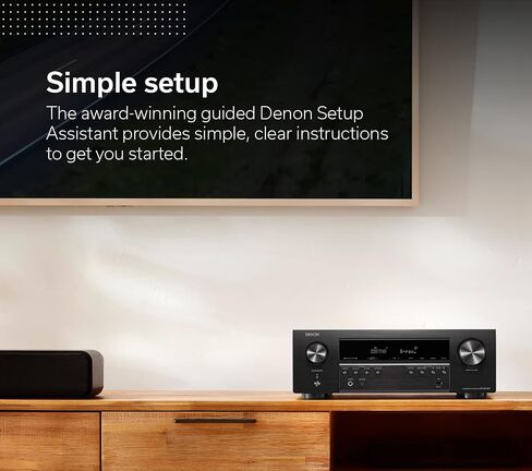 Denon AVR-S570BT (2022 Model) 5.2 Channel AV Receiver - 8K Ultra HD Audio & Video, Enhanced Gaming Experience, Wireless Streaming via Built-in Bluetooth, (4) 8K HDMI Inputs, Supports eARC (Renewed) in Saudi Arabia