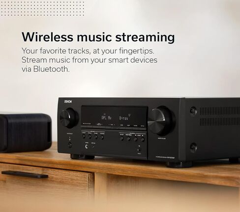 Denon AVR-S570BT (2022 Model) 5.2 Channel AV Receiver - 8K Ultra HD Audio & Video, Enhanced Gaming Experience, Wireless Streaming via Built-in Bluetooth, (4) 8K HDMI Inputs, Supports eARC (Renewed) in Saudi Arabia