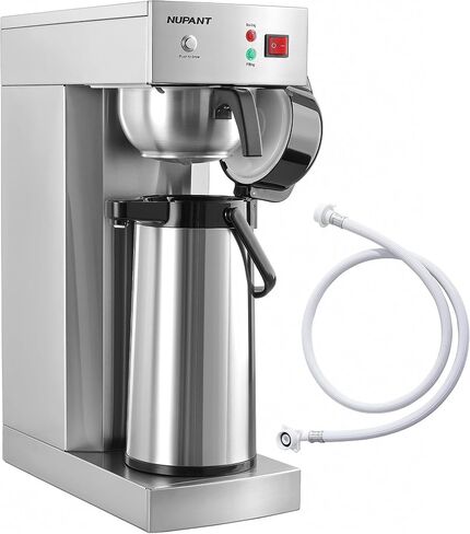 NUPANT Commercial Airpot Coffee Brewer 2.2L/74oz Dirp Coffee Maker with 24H Insulated Thermal Carafe Stainless Steel Pour Over Coffee Machine 120V/1450W COFFEE Dispenser for Café Restaurant Cafateria in Kuwait