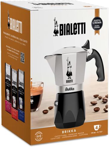 Bialetti Bricca NEW 4 Cup Open Fire Type (Coffee Maker, Espresso Makinetta) in Kuwait