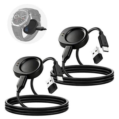 2 Pack USB C Charger Compatible with Amazfit T-Rex 3 Helio Strap in Kuwait