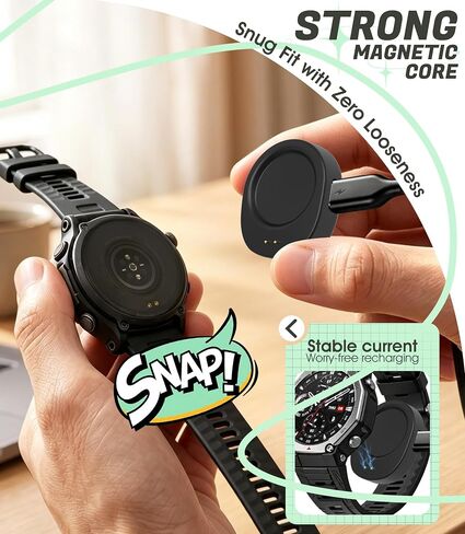 2 Pack USB C Charger Compatible with Amazfit T-Rex 3 Helio Strap in Kuwait