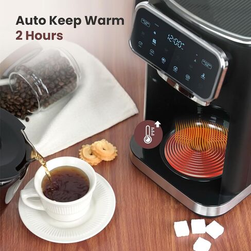 Gevi Touchscreen 12-Cup Coffee Maker, Bold & Iced Brew, Glass Carafe in Saudi Arabia