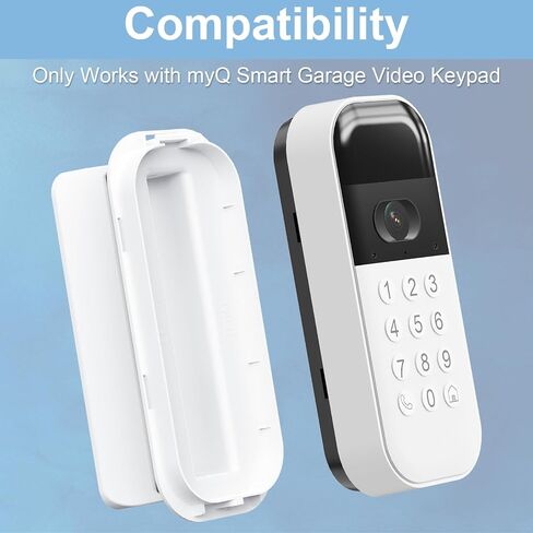 Swivel Mount for myQ Smart Garage Video Keypad, Angled Adjustable 40 to 140 Degrees Corner Mounting for myQ Garage Door Opener Easy to Install Reduce Blind Spot (Video Keypad is NOT Included) in Saudi Arabia