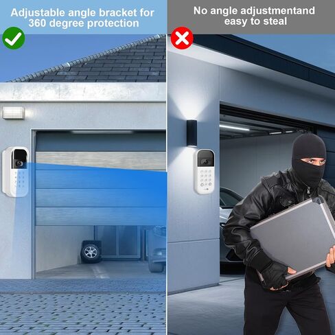 Swivel Mount for myQ Smart Garage Video Keypad, Angled Adjustable 40 to 140 Degrees Corner Mounting for myQ Garage Door Opener Easy to Install Reduce Blind Spot (Video Keypad is NOT Included) in Saudi Arabia
