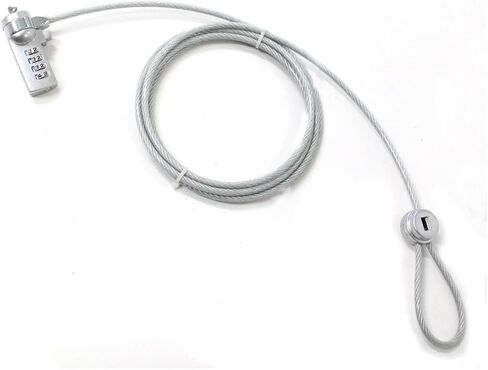 SAFEGUARD Computer Lock with 4-Digit Combination & Steel Cable | Easy to Use & Portable | Ideal for Dorm Rooms, Libraries, & Coffee Houses in Saudi Arabia