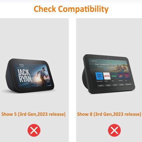 AutoSonic Stand Compatible with Echo Show 5 and 8 (1st Gen and 2nd Gen) Accessories Made for Echo Alexa | Swivel and Tilt | Magnetic Attachment | Black in Kuwait