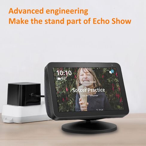 AutoSonic Stand Compatible with Echo Show 5 and 8 (1st Gen and 2nd Gen) Accessories Made for Echo Alexa | Swivel and Tilt | Magnetic Attachment | Black in Kuwait