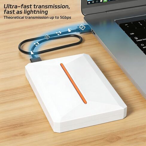 Hard Drive Enclosure, USB 3.0 5Gbps High Speed Slim Portable HDD SSD Case Plug and Play for 2.5-inch SATA HDDs and SSDs in Saudi Arabia